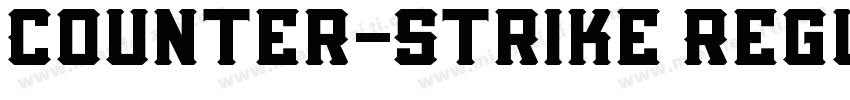 Counter-Strike Regul字体转换